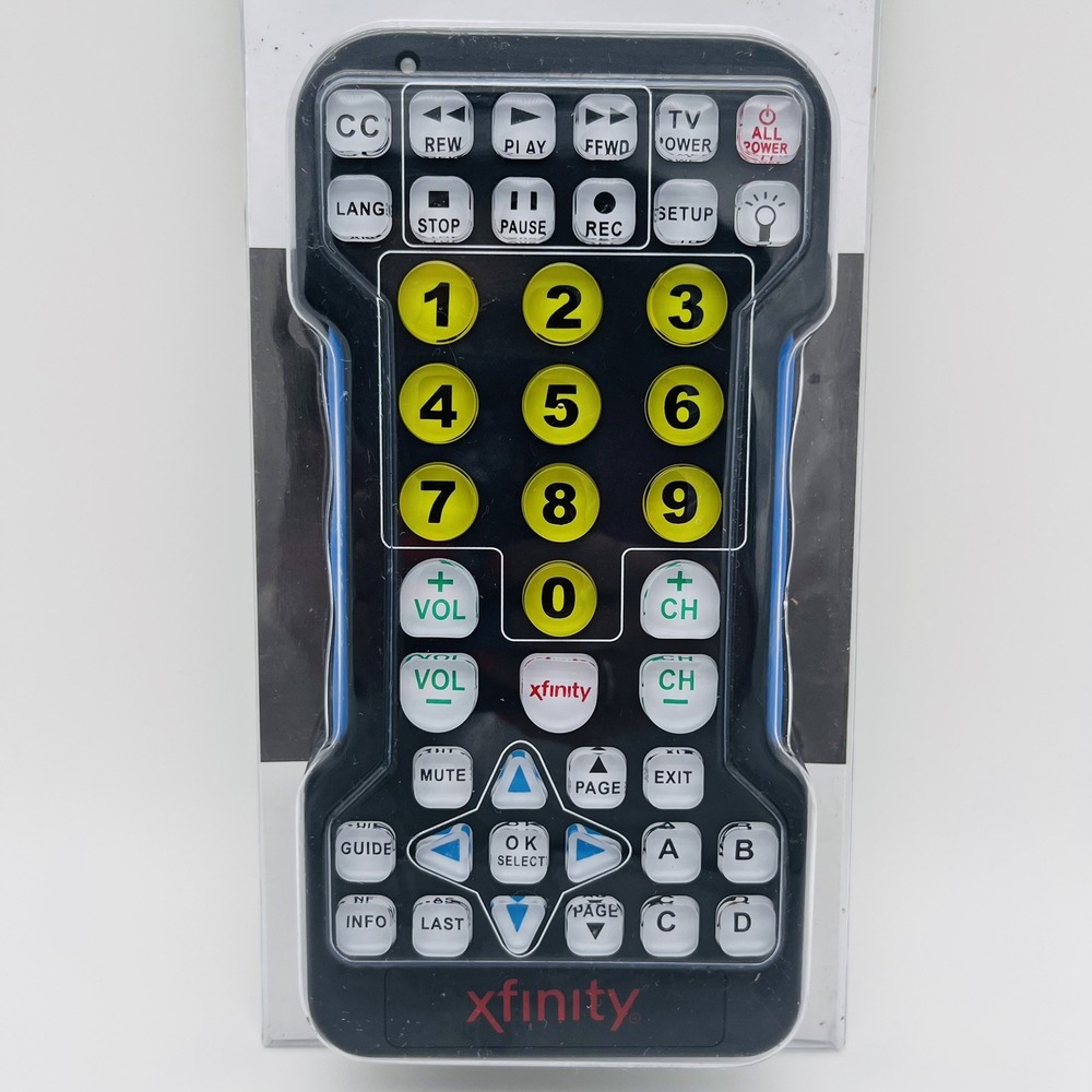 Xfinity Comcast Backlit Large Button Big EZ Oversized Universal Remote Control